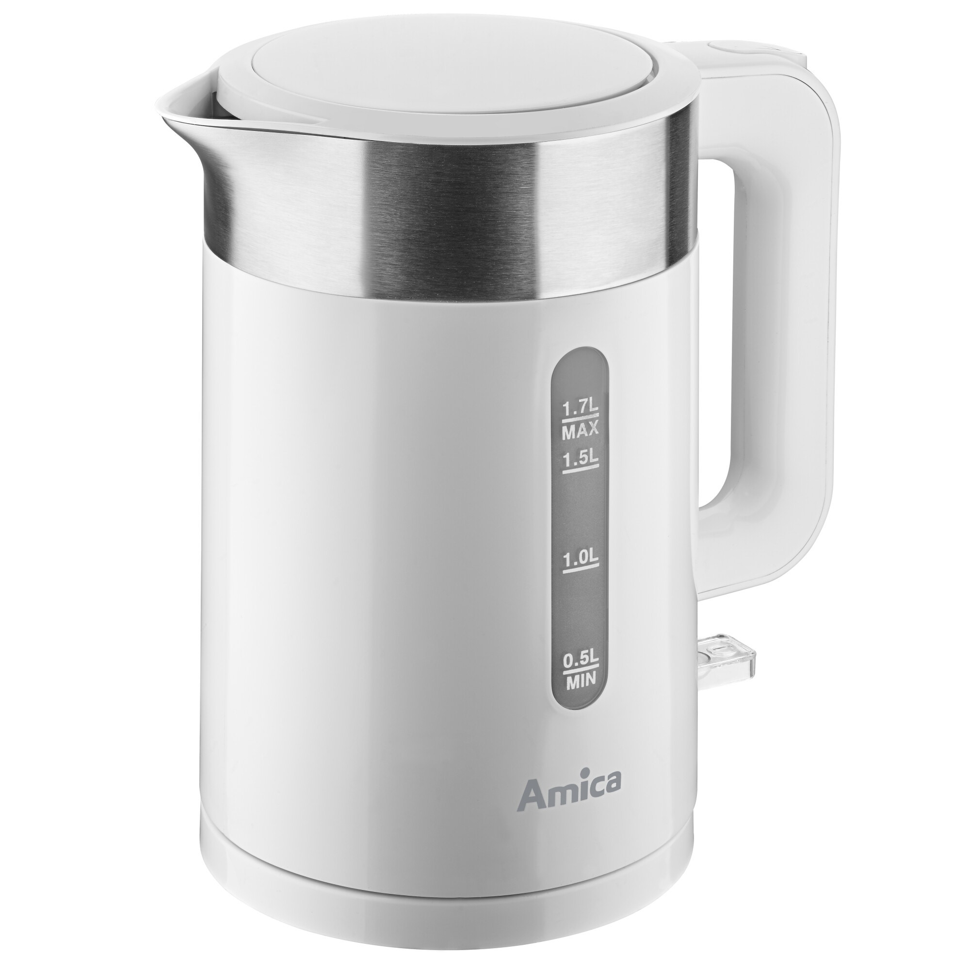 Czajnik Amica KD 3011 Biały, Srebrny 1,7 l
