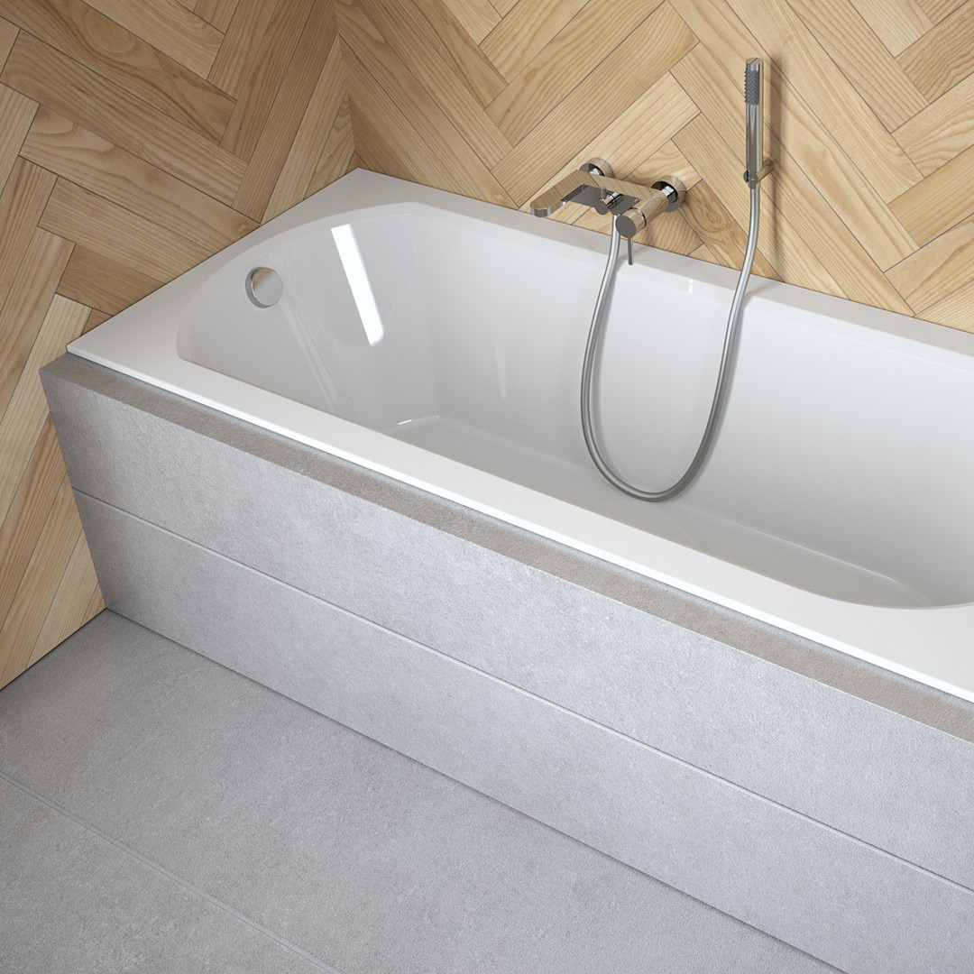 Besco Intrica wanna prostokątna Slim 159,5x75 cm biała #WAIN-160-SL