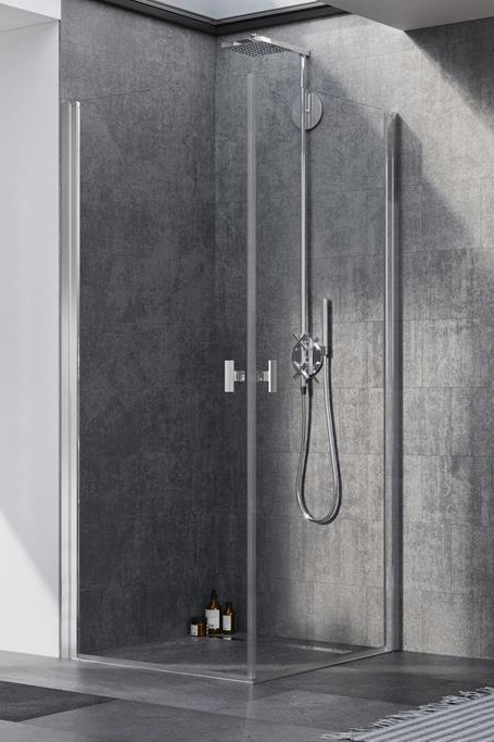 Radaway Nes KDD I drzwi prysznicowe 90 cm uchylne chrom połysk/szkło przezroczyste 10021090-01-01R