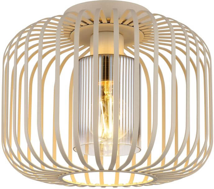 Globo Lighting Alfred lampa podsufitowa 1x40 W beżowa 15758D