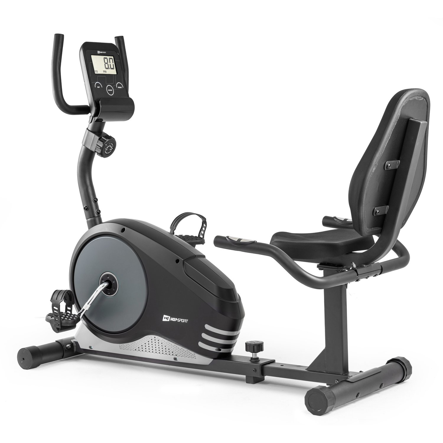 Rower leżący magnetyczny HS-040L Root czarny-srebrny