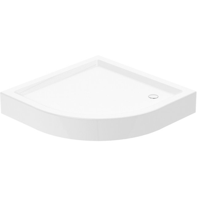 NEW TRENDY Brodzik kompaktowy półokrągły R55 80x80x16 akrylowy BL-000