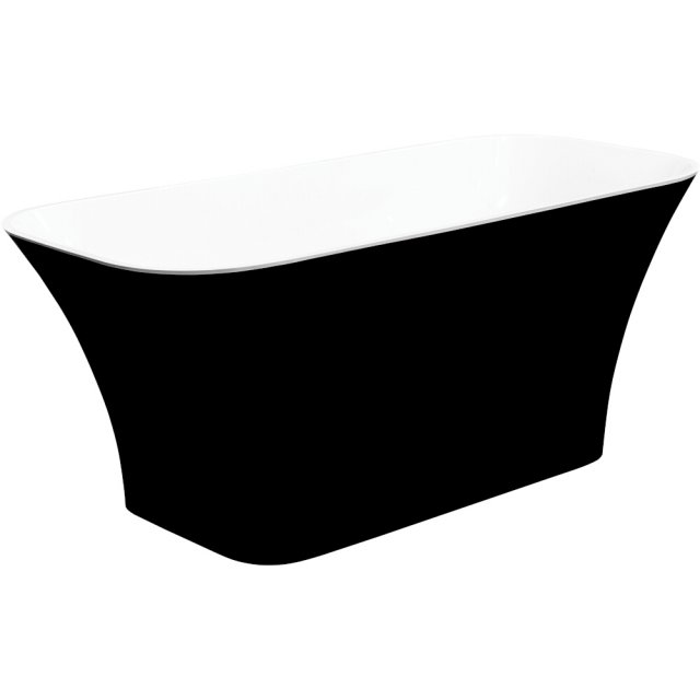 BESCO Wanna wolnostojąca ASSOS BLACK&WHITE 160 klik-klak czarny c