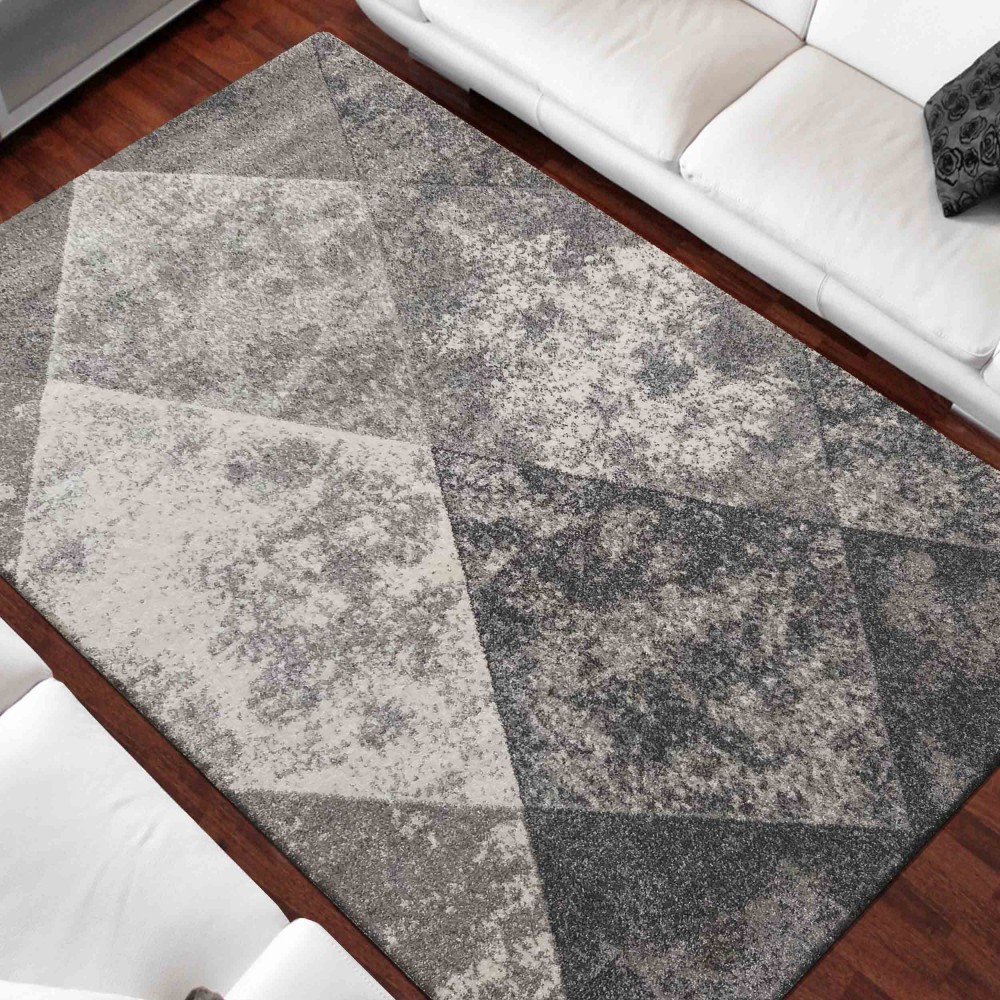 Dywan - 60 x 110 cm - Szary - Nowoczesny - Dywanopol