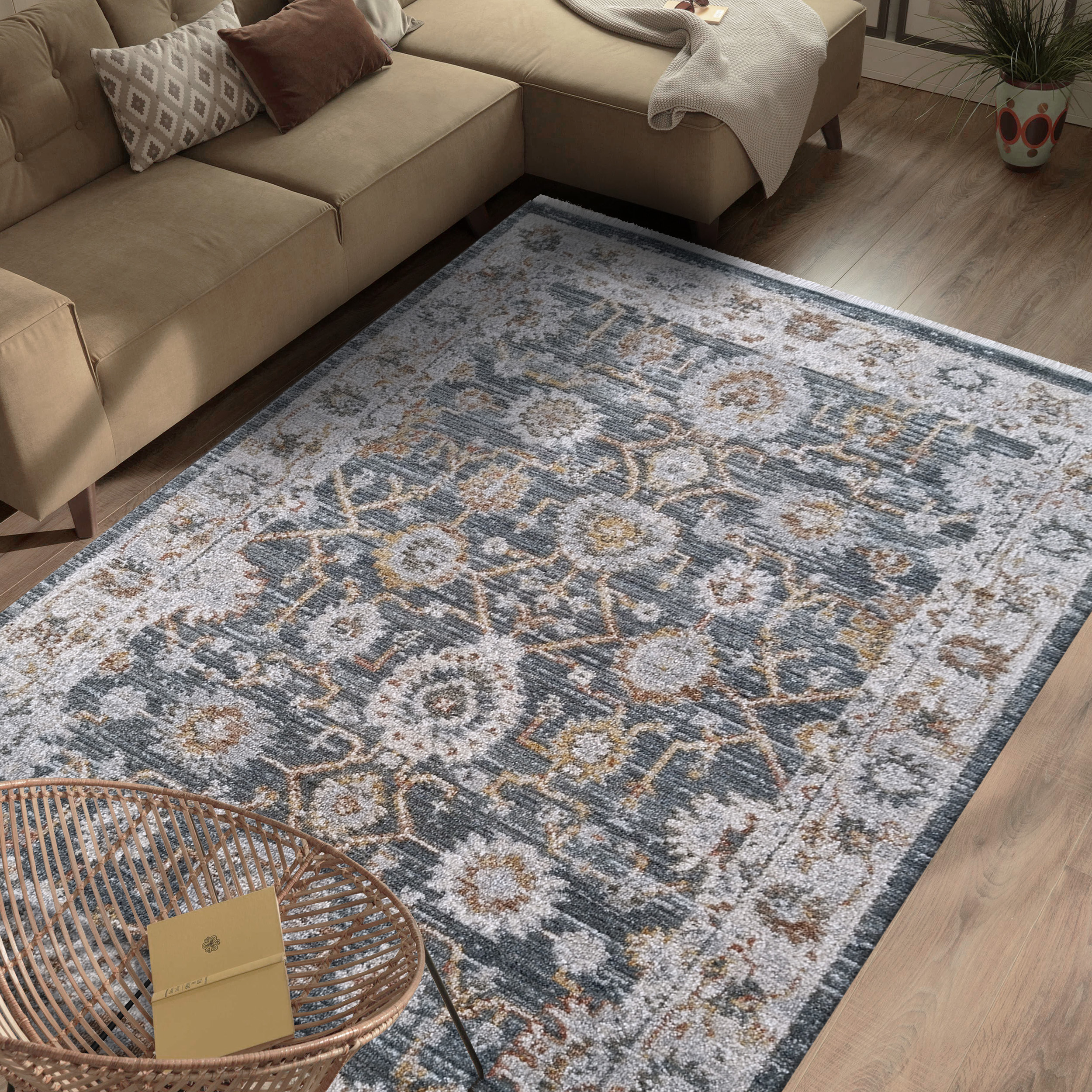 Dywan - 120 x 170 cm - Wielokolorowy - Klasyczny - Dywanopol