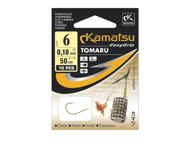 Kamatsu gotowe haki z przyponami Tomaru Feeder nr4 0,18mm