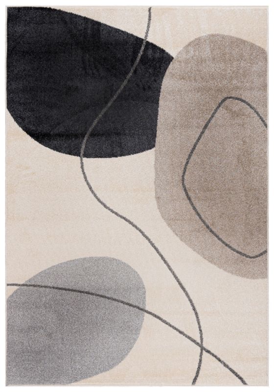Dywan Wewnętrzny LUCY Mazovia Prostokątny 140 x 200 cm Beżowy Motyw Geometryczny 1 szt.
