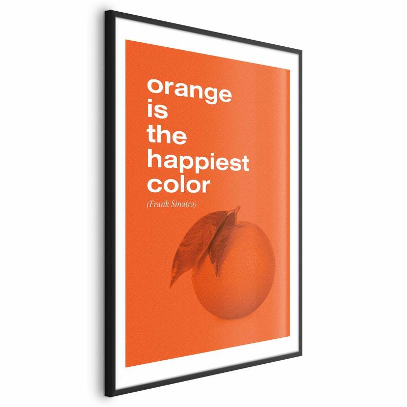 Plakat Artgeist The Happiest Colour 21x30 cm z ramą czarną 1 szt