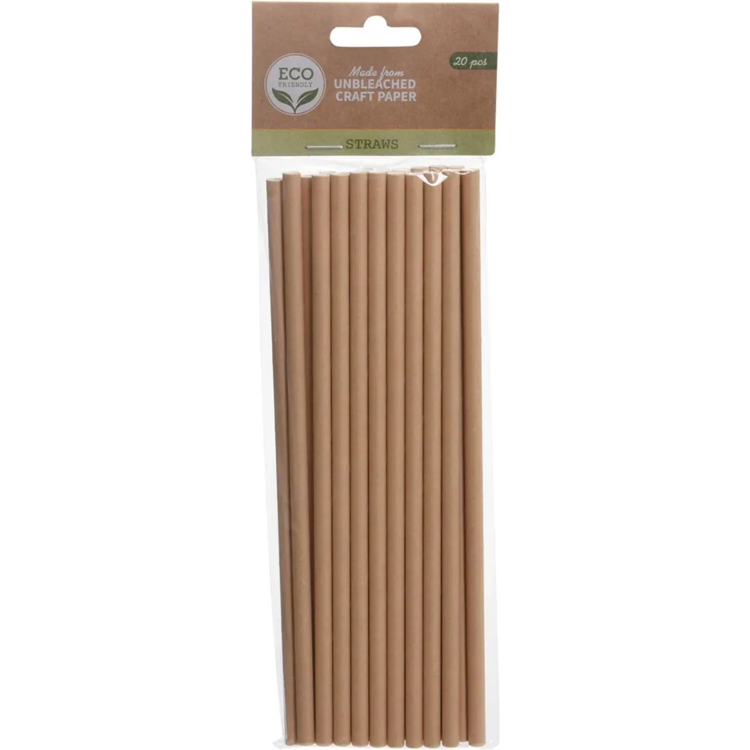 Słomka papierowa set 20szt.