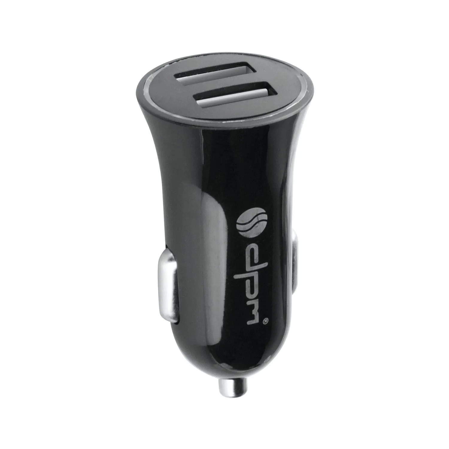DPM Ładowarka samochodowa 2xUSB, 2,4 A czarna