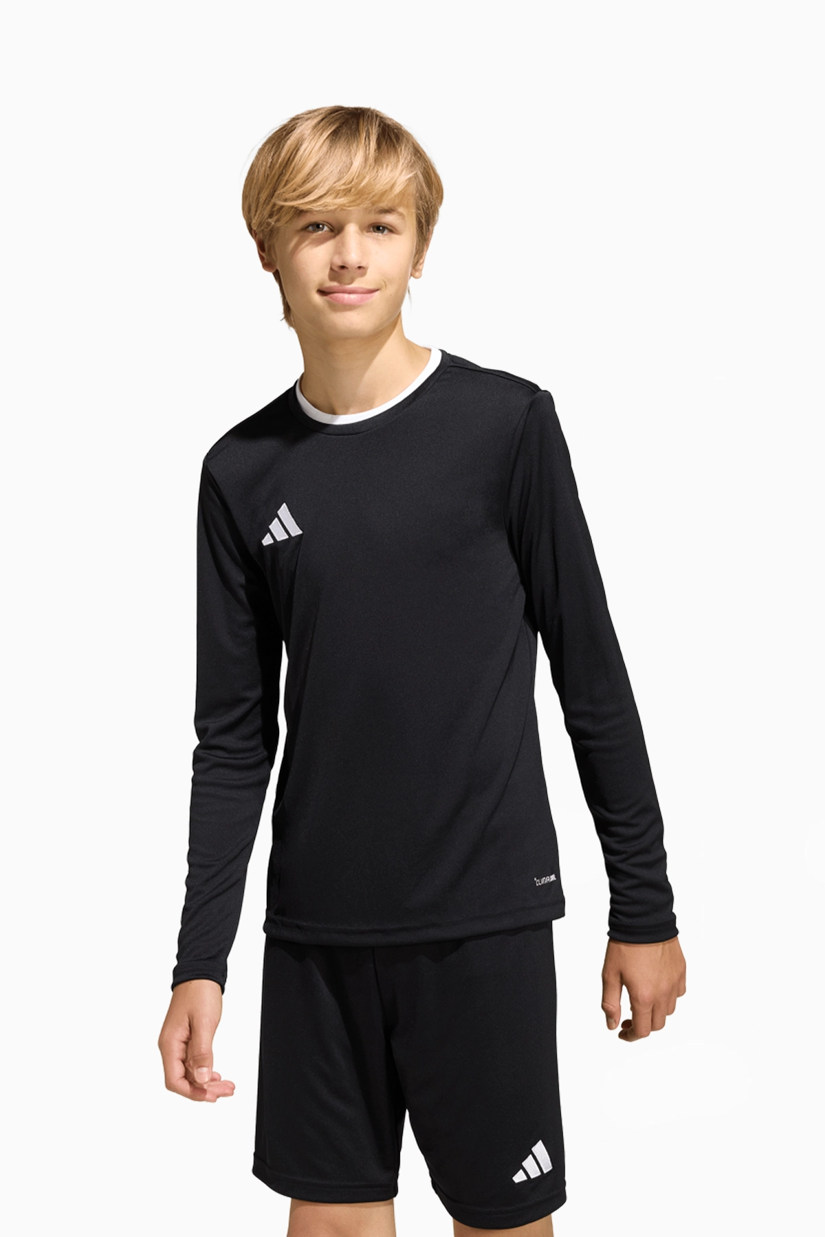 Koszulka z długim rękawem adidas Entrada 26 Junior - Czarny