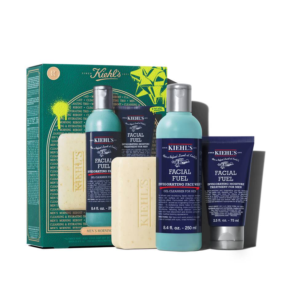 Kiehl's Men's Morning Reboot Gift Set - Zestaw kosmetyków męskich na prezent Set