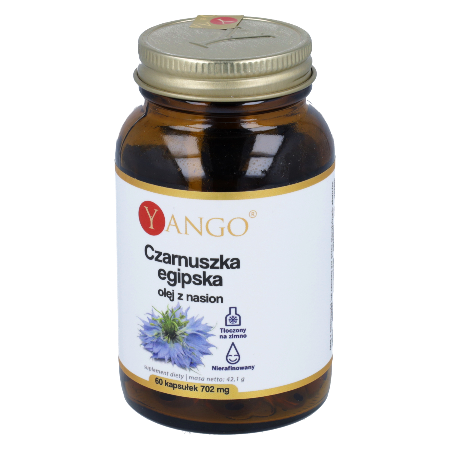 Yango czarnuszka egipska, olej z nasion, 60 kapsułek