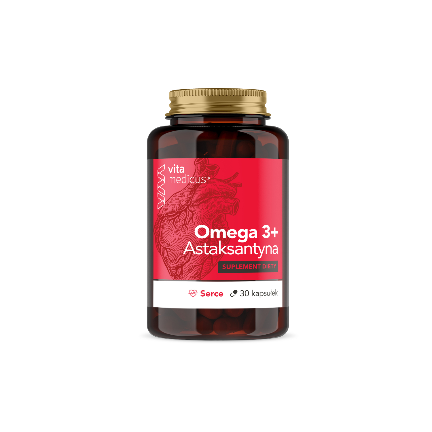 Herbamedicus astaksantyna + witamina e, 30 kapsułek