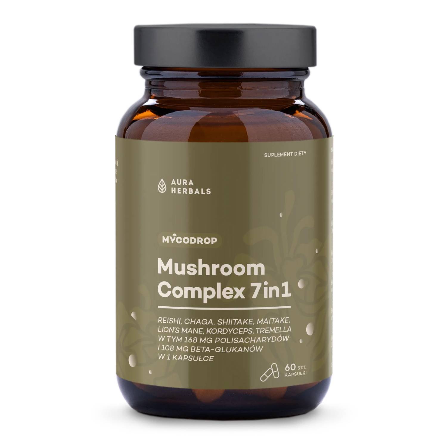 Aura herbals mushroom complex 7w1, 60 kapsułek