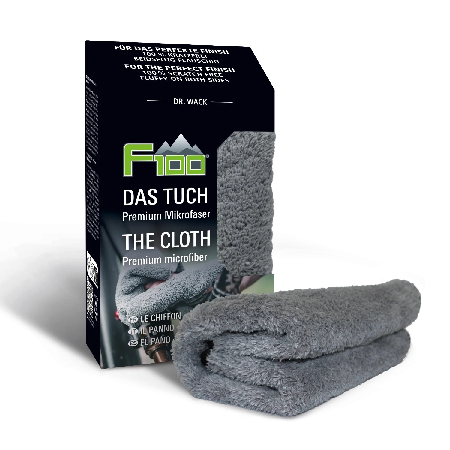 Dr. Wack THE CLOTH - Premium Microfiber - mikrofibra szara 40x40 cm