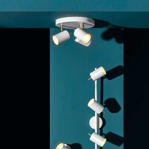 Endon Gull lampa podsufitowa 1x3,5W biała/złota 59931