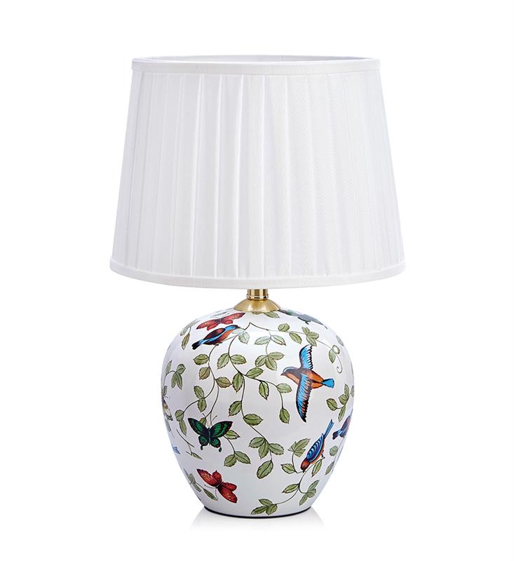 Markslöjd Mansion lampa stołowa 1x60W wzór/biały 107040 - Wysyłka w 24h