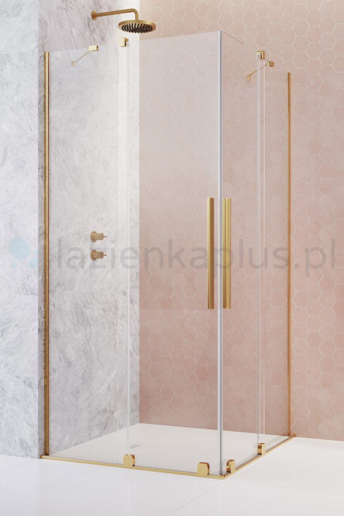 Radaway Furo Gold KDD kabina prysznicowa część lewa 120x120 cm kwadratowa 10105120-09-01L