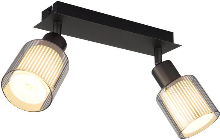 Globo Lighting Villegas kinkiet 2x25 W czarny 54456-2