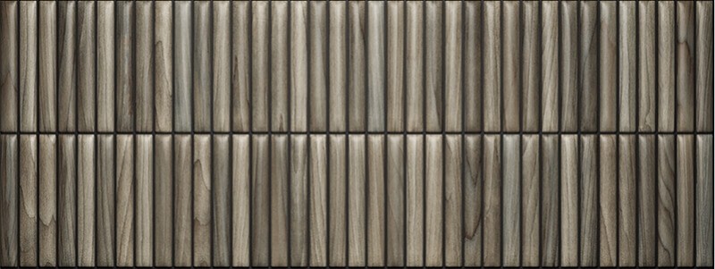 Tubądzin Pure Stick Wood płytka ścienna 89,8x32,8 cm brązowa