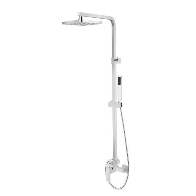BESCO Zestaw prysznicowy MODERN / VARIUM chrom natynkowy BP-MVN-CH