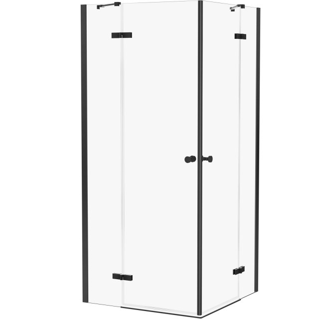 NEW TRENDY Kabina prysznicowa prostokątna KALIBRA BLACK 2D 100x110x19