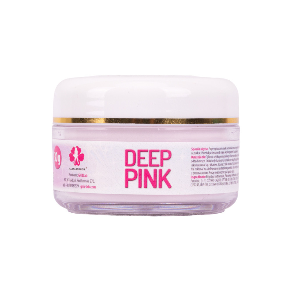 Puder akrylowy do paznokci Allepaznokcie Deep Pink Acrylic Powder 30g Nr 9