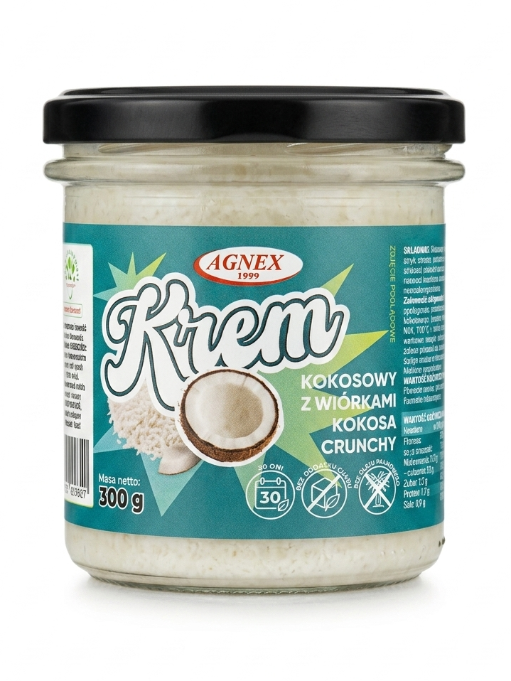 Krem kokosowy z wiórkami kokosa crunch 300g