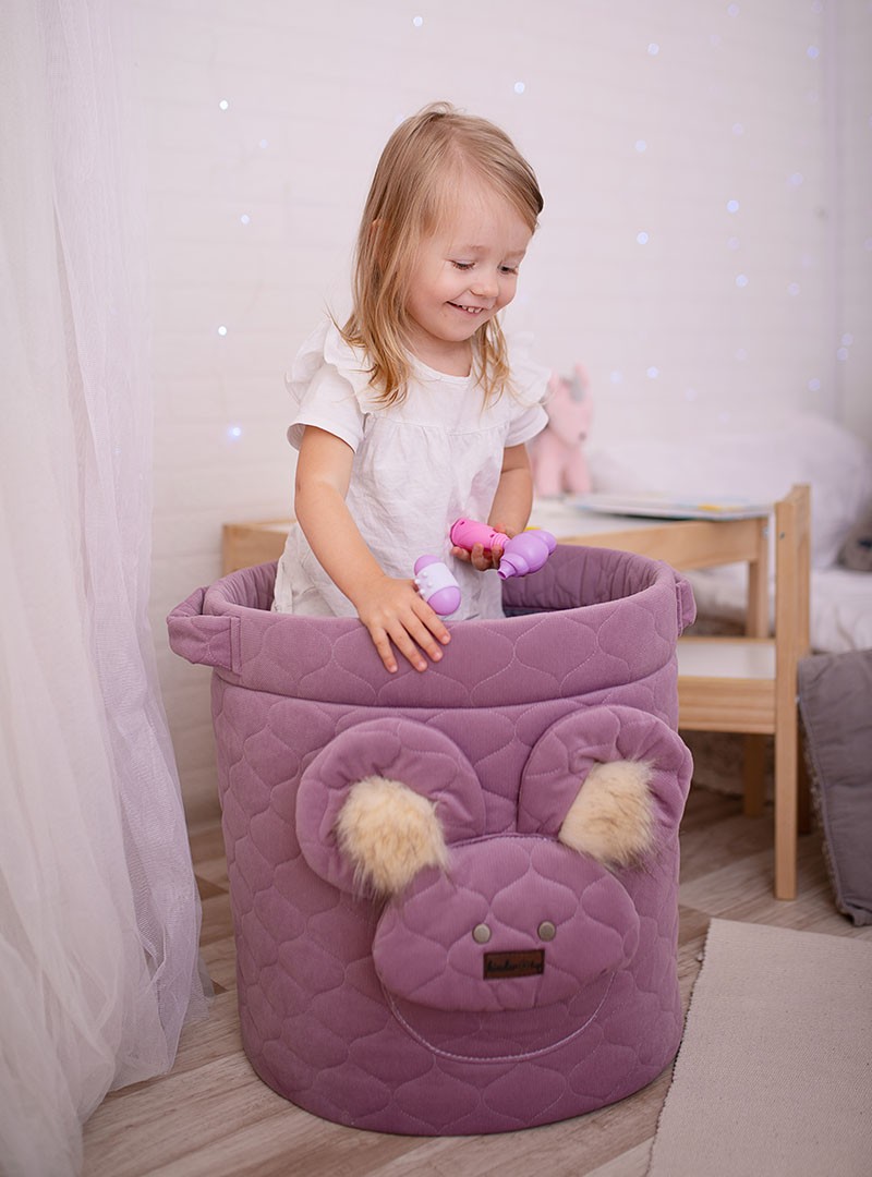 Kosz na zabawki Teddy Heather Bees Z osłonką