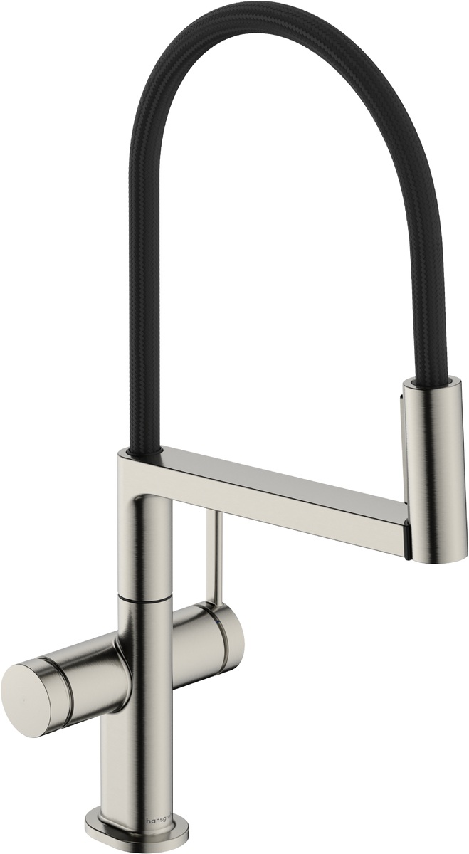 Darmowa Dostawa - Bateria kuchenna stojąca stal Hansgrohe Talis Select M54 PowderSpray 72861800