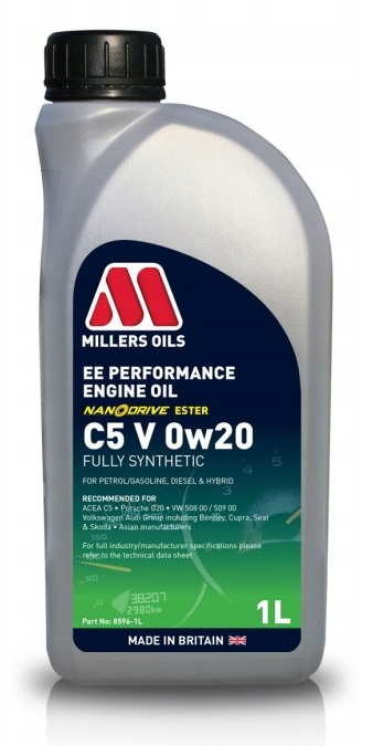 MILLERS EE PERFORMANCE C5 V 0W20 1L - Petrostar