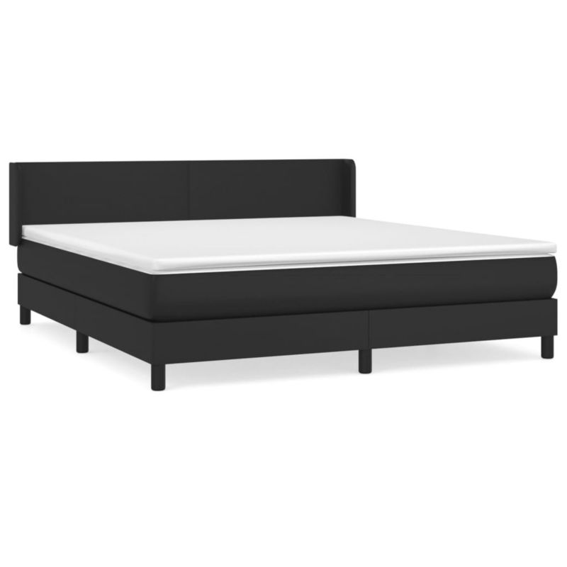 Łóżko kontynentalne WaszeMeble 180x200 cm czarne WM-3130673 1 szt.