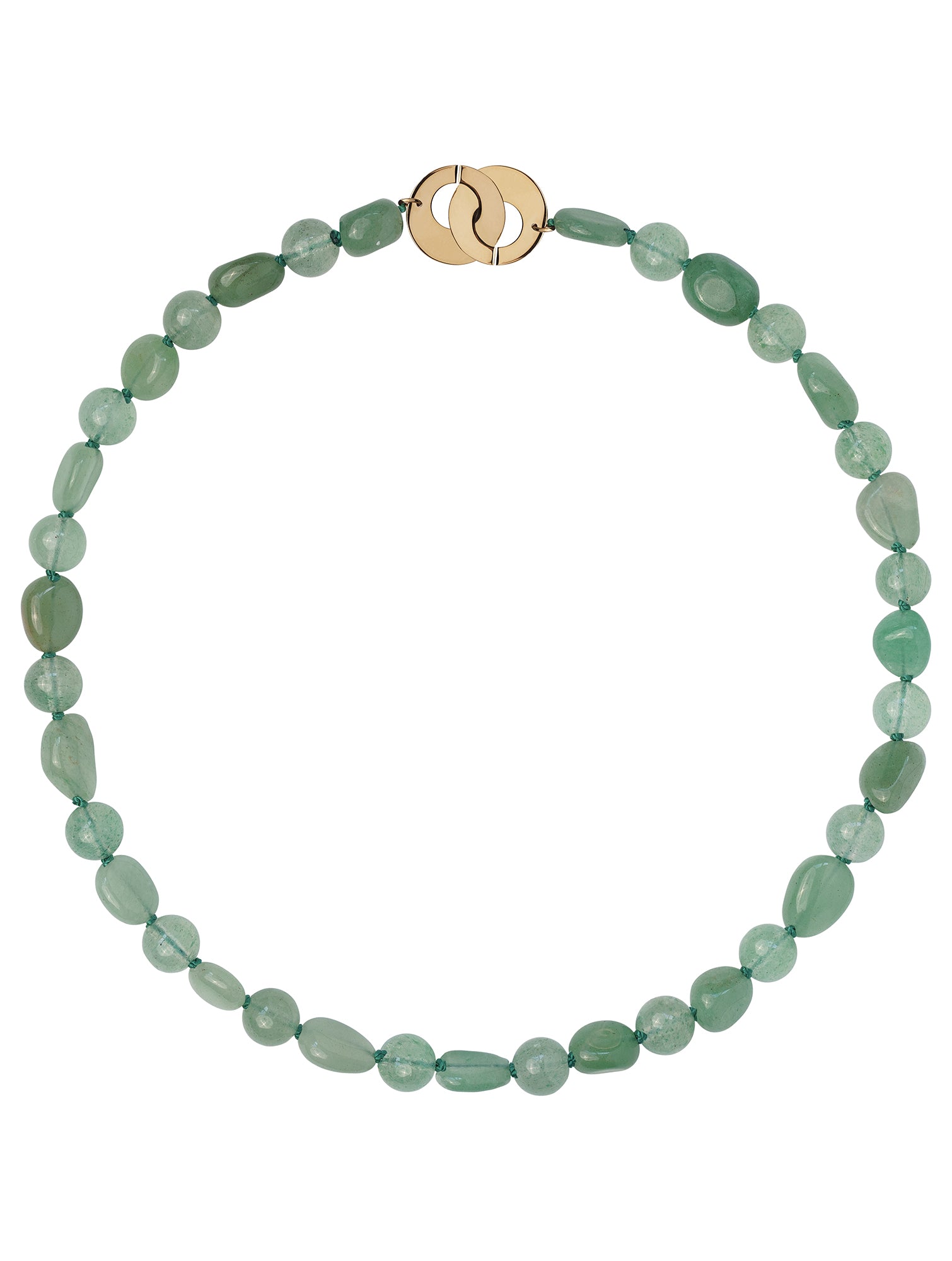 Verde Necklace - Naszyjnik z różniej wielkości kamieniami