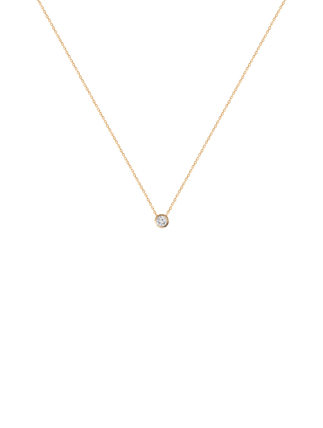 Diamond Necklace - naszyjnik z ręcznie wykonaną zawieszką z diamentem, 42 / 3.5