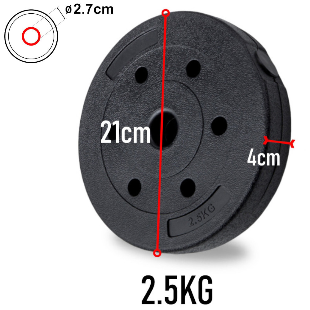 Zestaw obciążeń kompozytowych bitumiczne 5 kg 2x2,5 AbarQs