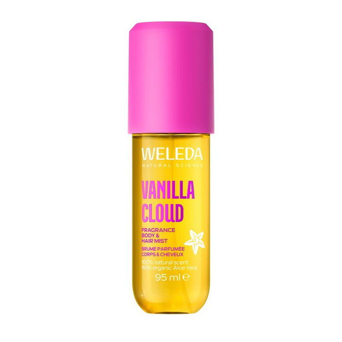 WELEDA Vanilla Cloud Zapachowa mgiełka do ciała i włosów z aloesem, 95 ml
