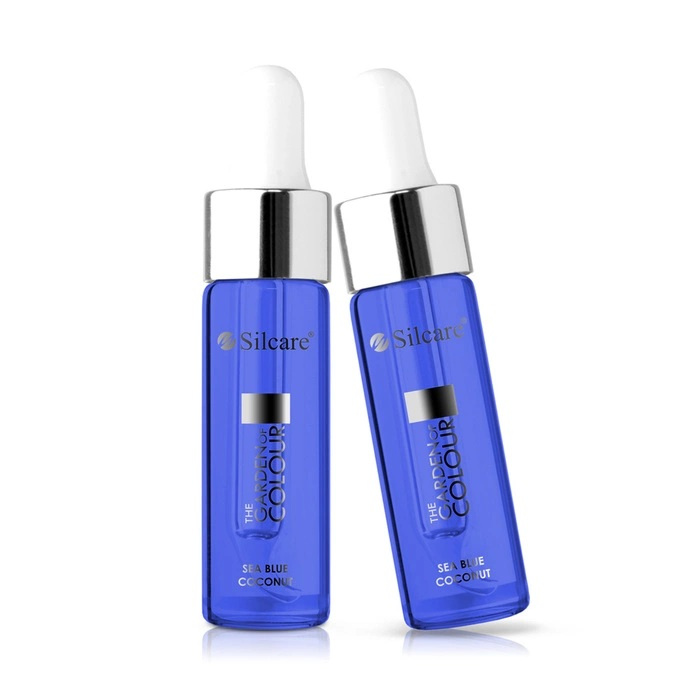 Silcare The Garden of Color Oliwka do paznokci i skórek z pipetką Coconut Sea Blue, 15 ml
