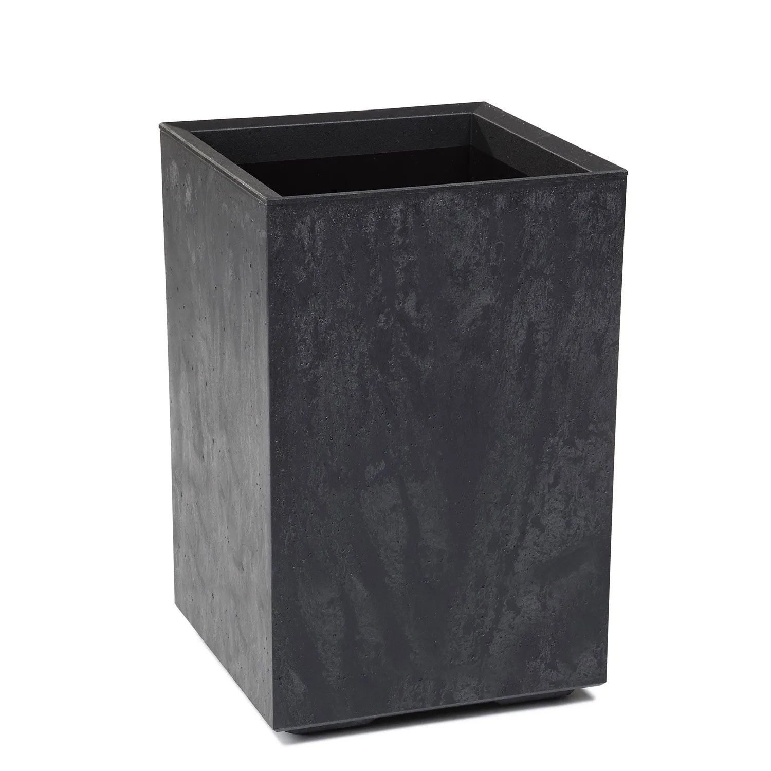 Kwietnik Karo beton czarny recycled wym. 40x40x60 cm
