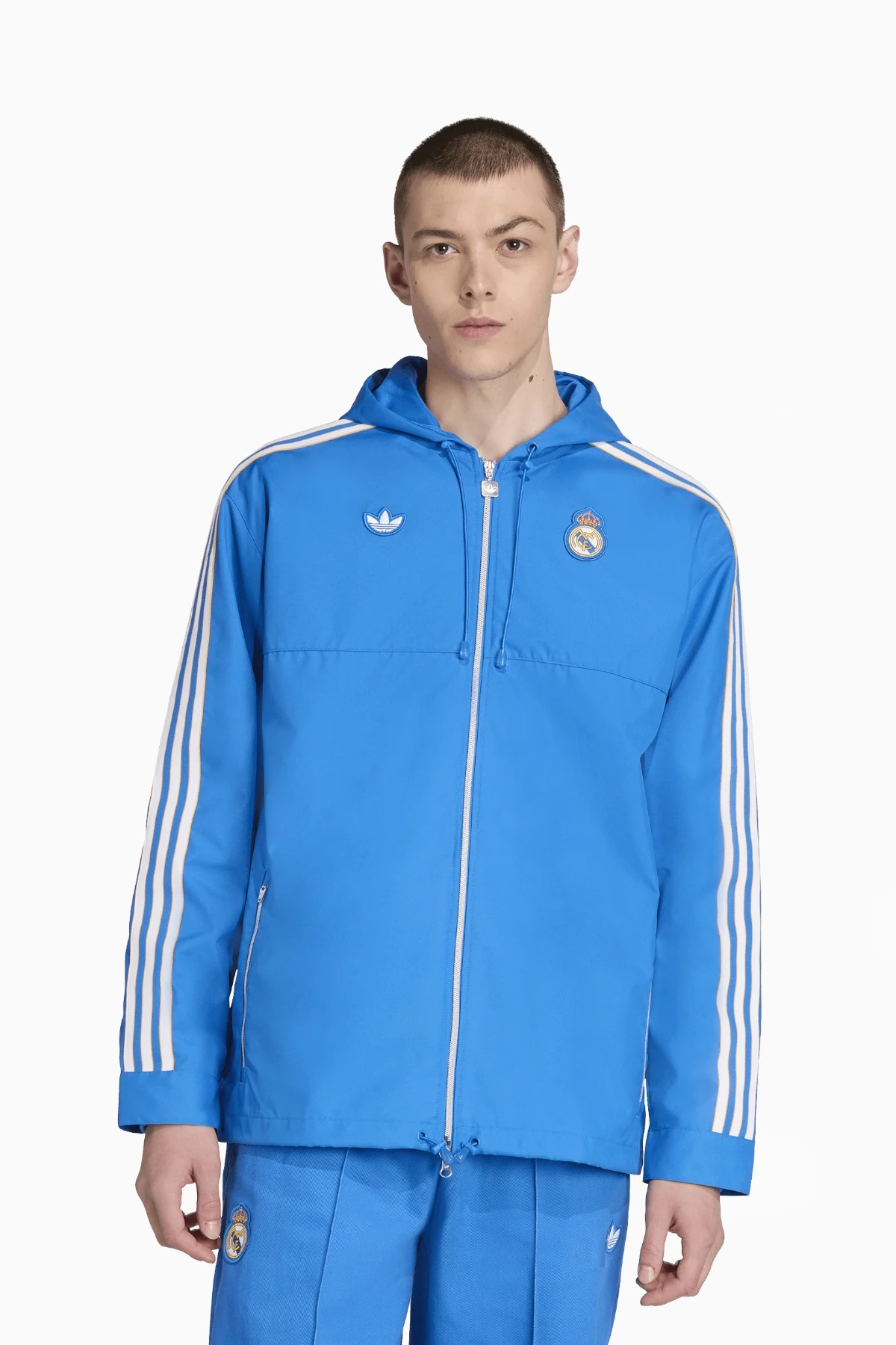 Kurtka adidas Real Madryt 25/26 Terrace Icons - Niebieski
