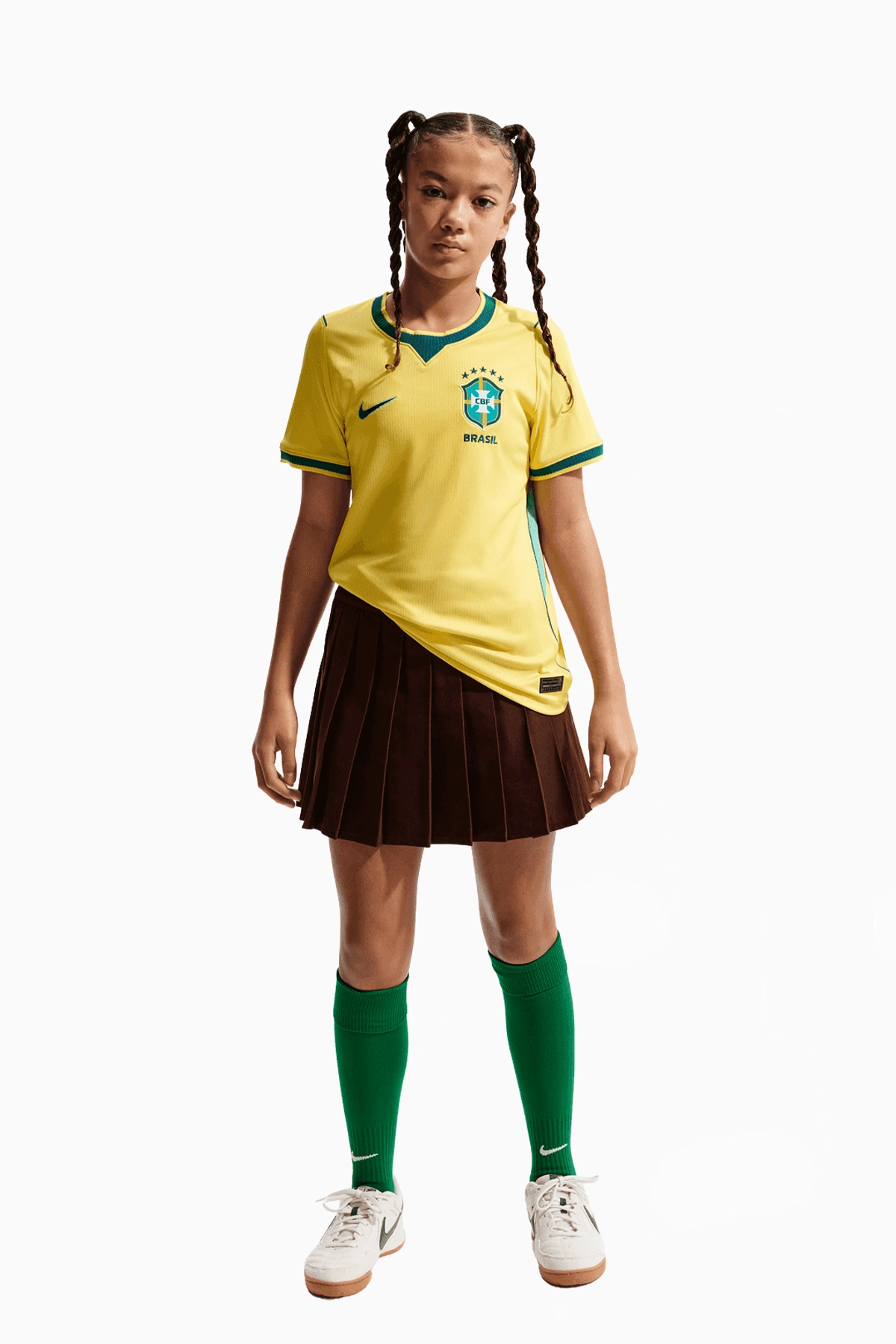 Koszulka Reprezentacji Brazylii Nike 2026 Domowa Stadium Junior - Żółty