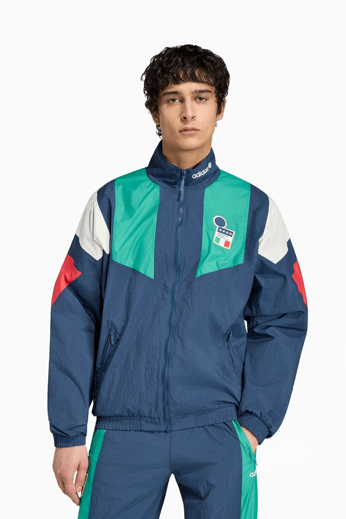 Bluza Reprezentacji Włoch adidas Originals 2026 EQT Track - Granatowy