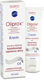 Oliprox - krem usuwający objawy łojotokowego zapalenia skóry, 40 ml