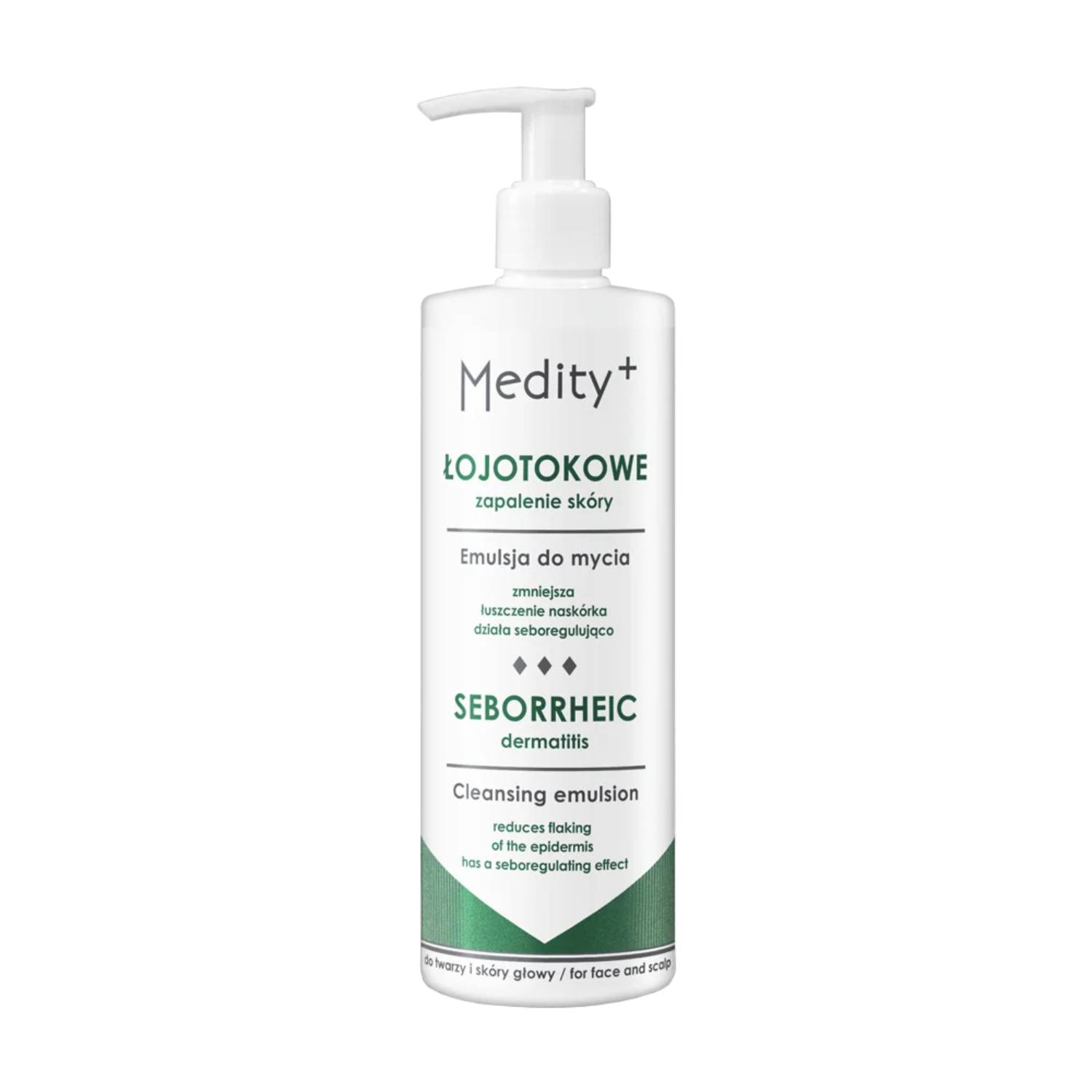 Medity+ łzs - emulsja do mycia twarzy i skóry głowy, 200 ml