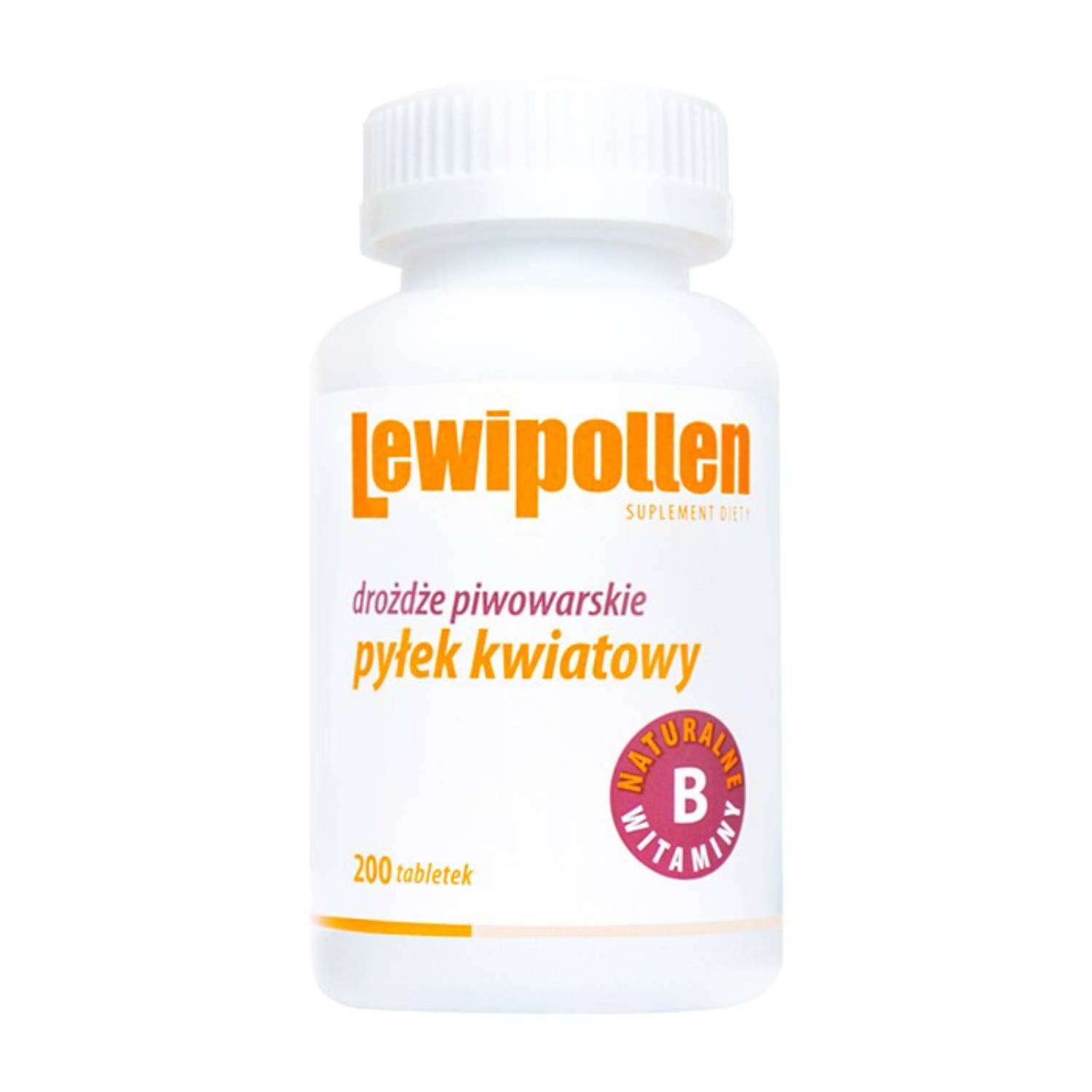 Lewipollen drożdże piwowarskie + pyłek kwiatowy, 200 tabletek