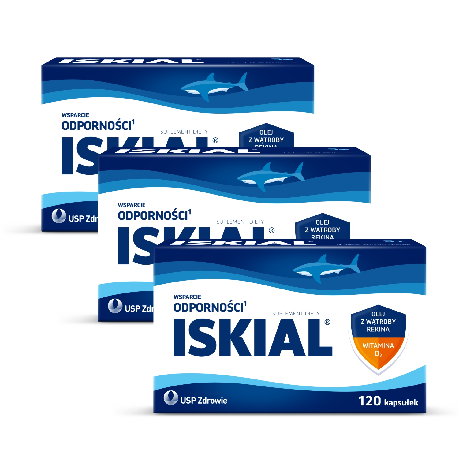 Zestaw: 3 x iskial, 120 kapsułek