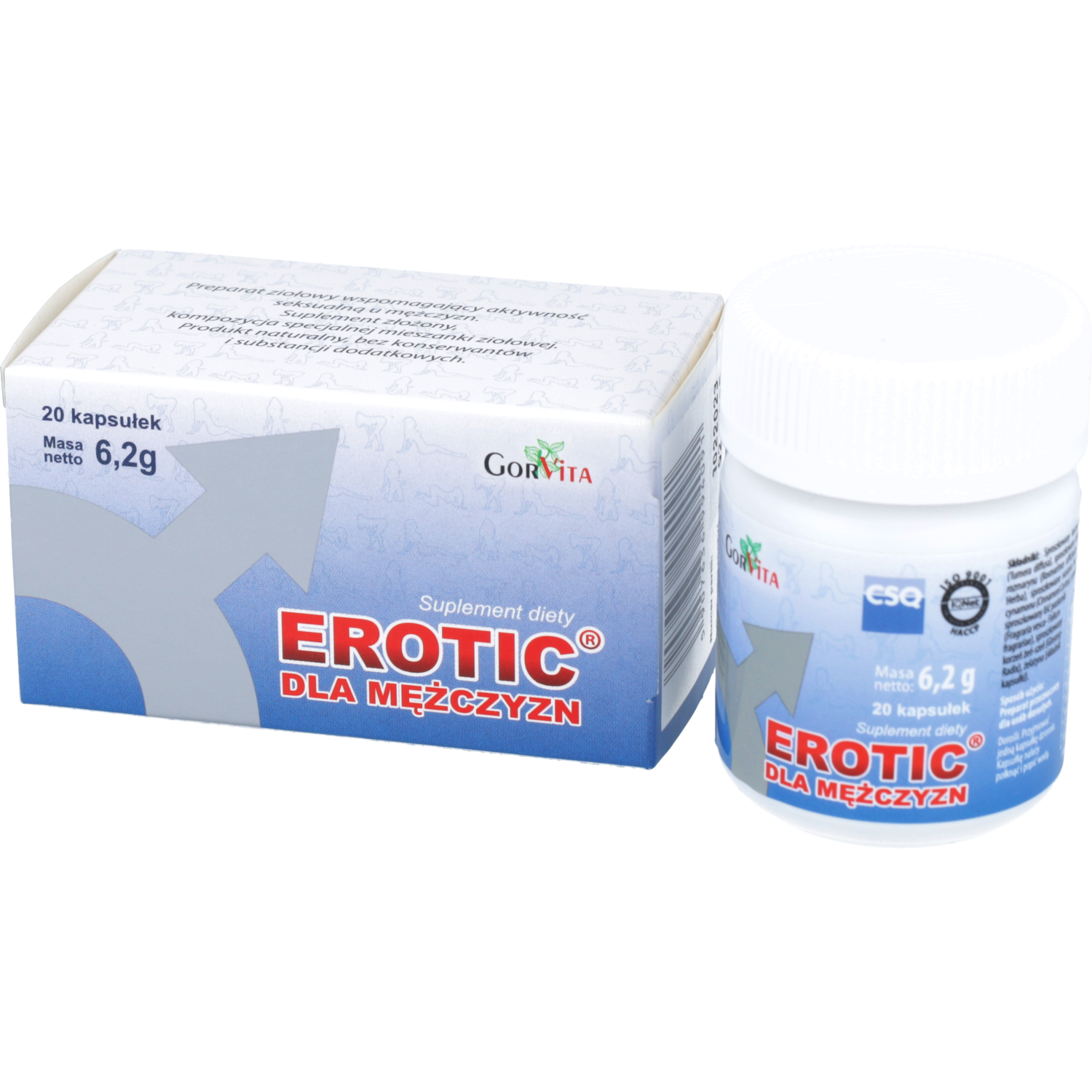 Gorvita - erotic dla mężczyzn, 20 tabletek