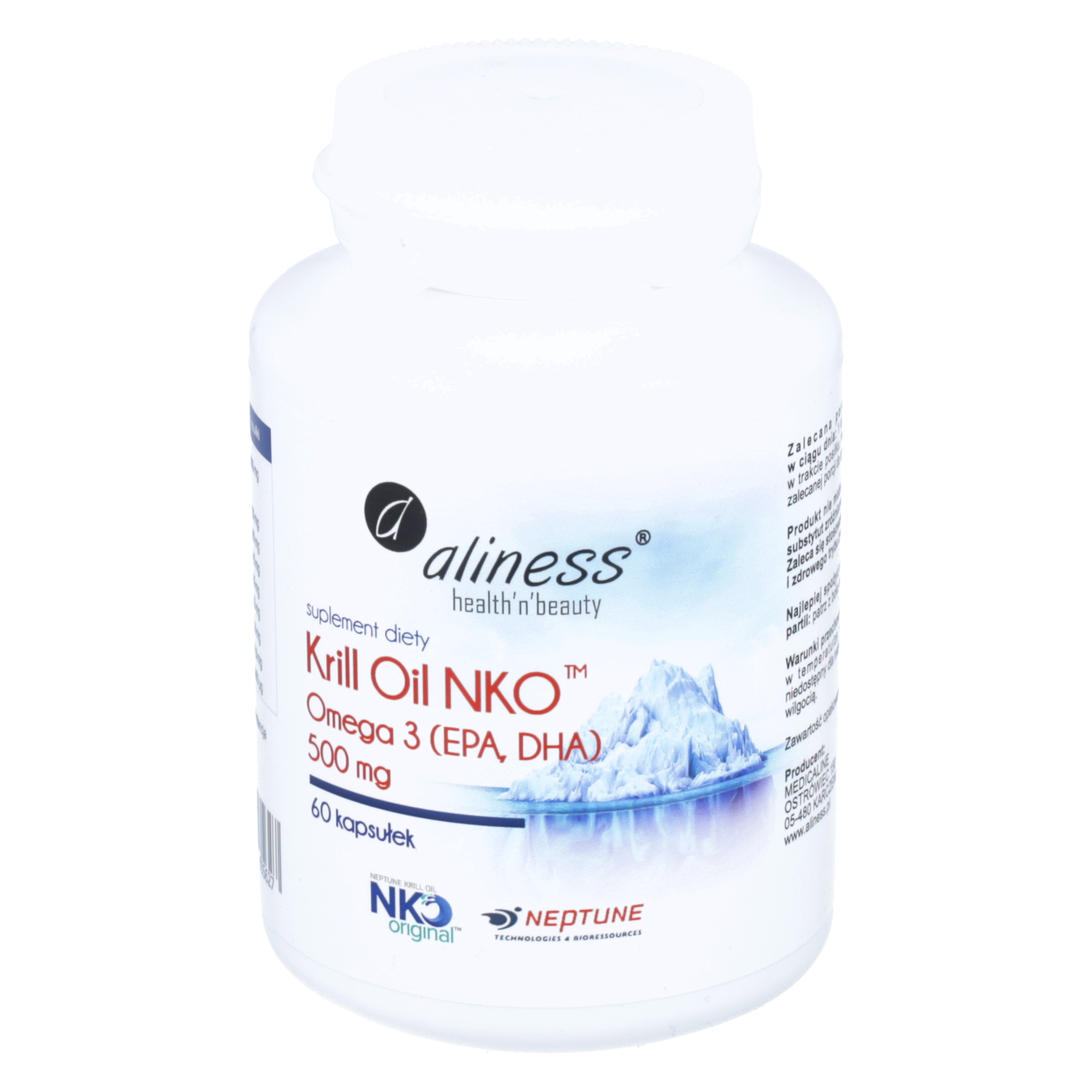 Aliness krill oil nko, 60 kapsułek