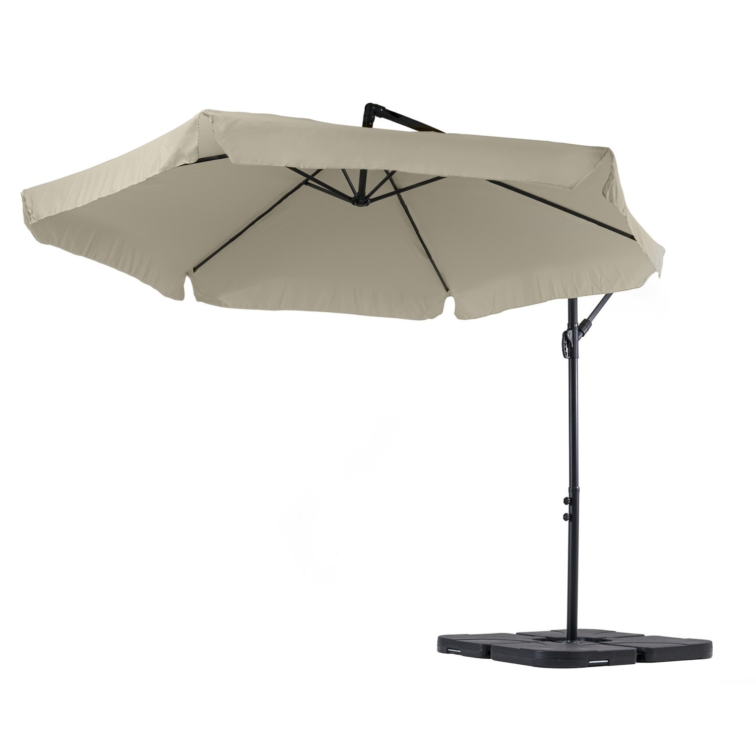 Gartenschirm Empoli mit Bodenplatten - Beige