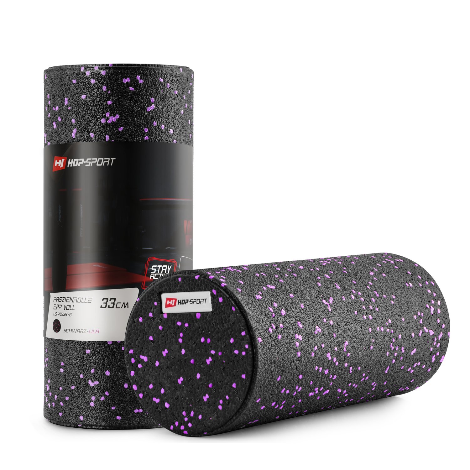 Masážní válec EPP plný 33cm fialový